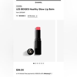 Chanel healthy glow lip balm in light